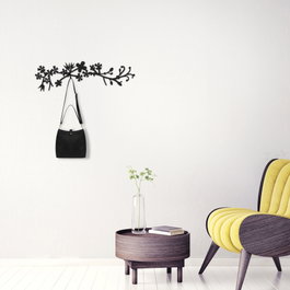 Wallity Bahar WSH-018 Gancho de pared metálico Negro